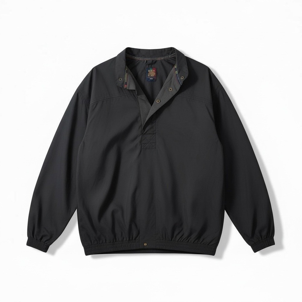 Sunice Jacket Adult Large Black 1/4 Button Golf Pullover Windbreaker